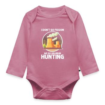 Erneuerbare Nukleare Spruch für Nukleartechnik - Baby Bio-Langarm-Body - Mauve - Vorne