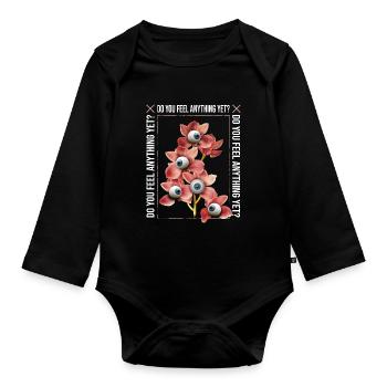 Ressentez-vous encore quelque chose - Body Bébé bio manches longues - noir - Devant