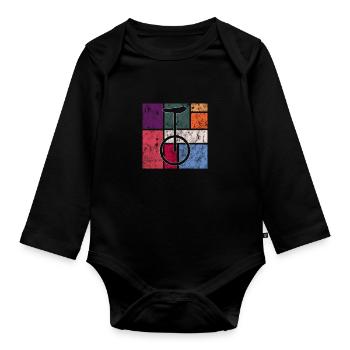 Einrad - Baby Bio-Langarm-Body - Schwarz - Vorne