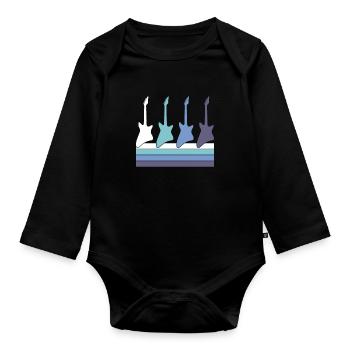 Rock - Baby Bio-Langarm-Body - Schwarz - Vorne