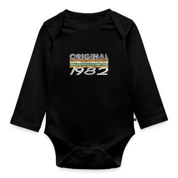 Original 1982 - Body Bébé bio manches longues - noir - Devant