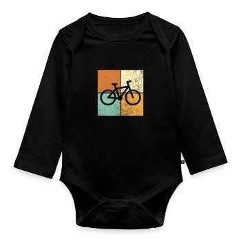 Bicyclette - Body Bébé bio manches longues - noir - Devant