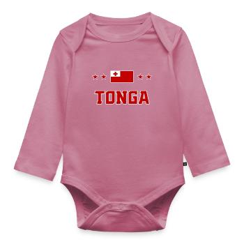 Tonga - Organic Longsleeve Baby Bodysuit - mauve - Front