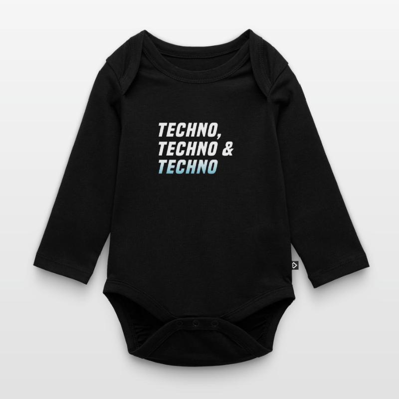 Techno Techno Techno Body Bébé bio manches longues