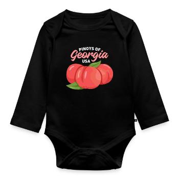 Georgia Fil-Am Design pour Proud Pinoys - Body Bébé bio manches longues - noir - Devant