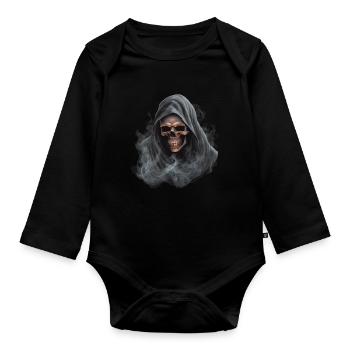 Monster Monster Demon Devil Vampire Guhl Zombie - Body Bébé bio manches longues - noir - Devant