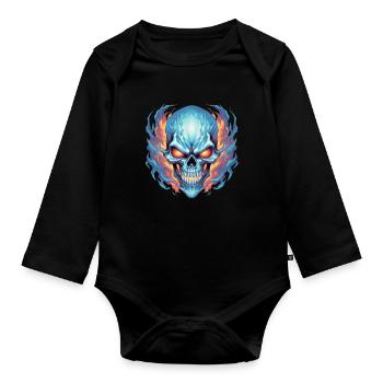 Monster Monster Demon Devil Vampire Guhl Zombie - Organic Longsleeve Baby Bodysuit - black - Front