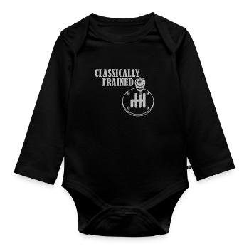 Manual transmission Gearshift Manual transmission - Organic Longsleeve Baby Bodysuit - black - Front