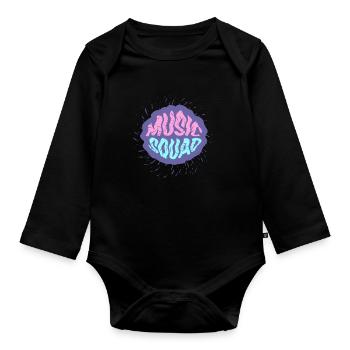 Groupe de musique Professeur de musique Musicien - Body Bébé bio manches longues - noir - Devant