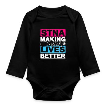 Geriatric Care Assistant Nursing Assistant Nursing Assistant - Organic Longsleeve Baby Bodysuit - black - Front