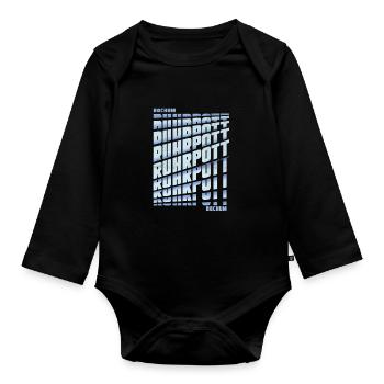 Ruhrpott Bochum - Baby Bio-Langarm-Body - Schwarz - Vorne