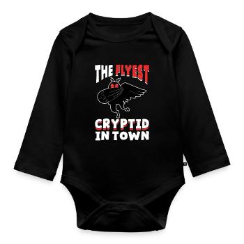 Mothman Cryptozoology - Organic Longsleeve Baby Bodysuit - black - Front