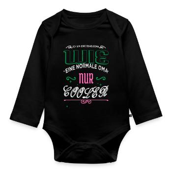 Bull Terrier Birthday Gift Great Dane Saying - Organic Longsleeve Baby Bodysuit - black - Front