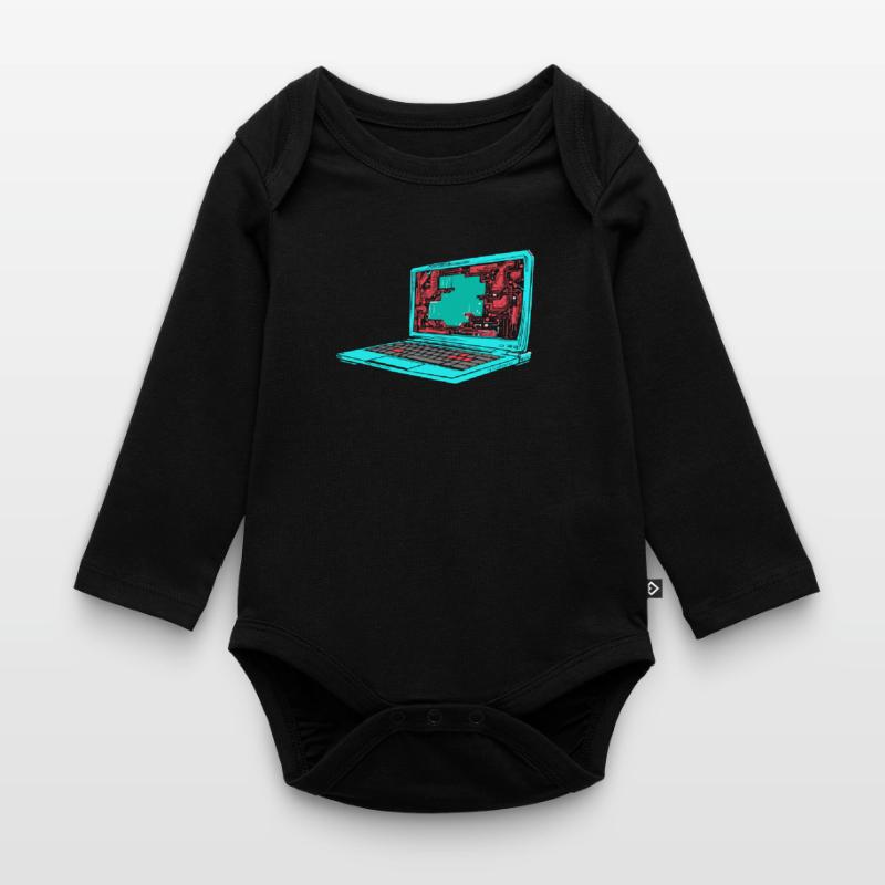 Entwickler Coder Programmierer Baby Bio-Langarm-Body