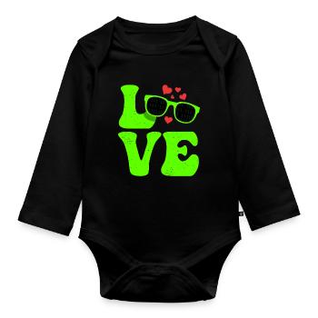 Coding Coding Coder Programmer - Organic Longsleeve Baby Bodysuit - black - Front