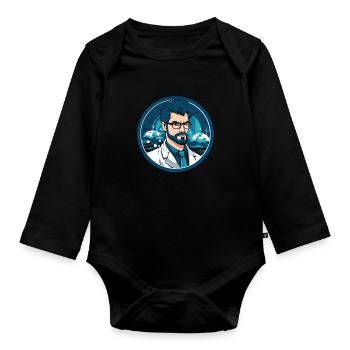 Analyste de données en science des données Cool - Body Bébé bio manches longues - noir - Devant