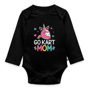 Go Kart Racing Femme Go Kart Racer - Body Bébé bio manches longues - noir - Devant