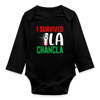 Hispanique Latino-Américain Mexicain - Body Bébé bio manches longues - noir - Devant
