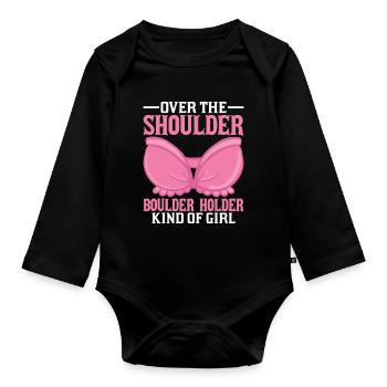 Argot du Sud Escalade Fille Pays - Body Bébé bio manches longues - noir - Devant