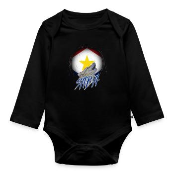 Saba - Baby Bio-Langarm-Body - Schwarz - Vorne
