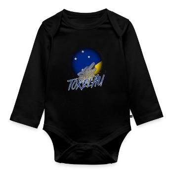 Tokelau - Organic Longsleeve Baby Bodysuit - black - Front