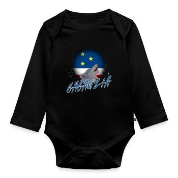 Gagauzia - Body Bébé bio manches longues - noir - Devant