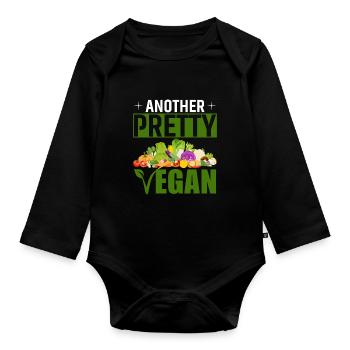 Une autre jolie végétalienne - Body Bébé bio manches longues - noir - Devant