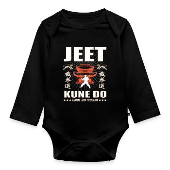 Conception d’arts martiaux Jeet-kune-do cool avec kanji - Body Bébé bio manches longues - noir - Devant