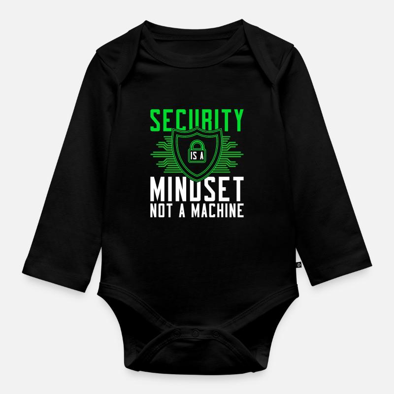 Ethical Hacker Ethischer Hacker - Baby Bio-Langarm-Body - Schwarz