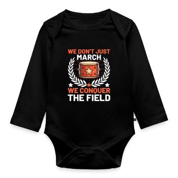 Drum Corps Marching Band Drum Corp Music Percussio - Baby Bio-Langarm-Body - Schwarz - Vorne