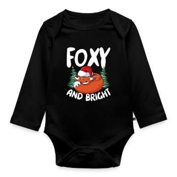 Fuchs Und Hell - Baby Bio-Langarm-Body - Schwarz - Vorne