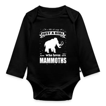 Juste une fille qui aime la tenue Mammut - Body Bébé bio manches longues - noir - Devant