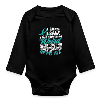 Anxiety disorder Anxiety disorders - Organic Longsleeve Baby Bodysuit - black - Front