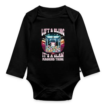 Greifautomat Lift & Bling Claw Machine Chose - Body Bébé bio manches longues - noir - Devant