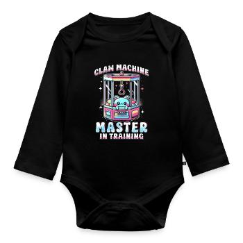 Greifautomat Claw Machine Master en formation - Body Bébé bio manches longues - noir - Devant