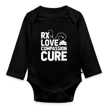 Infirmier - Body Bébé bio manches longues - noir - Devant