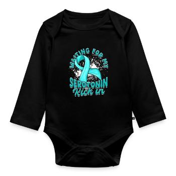 Anxiety disorder Anxiety disorders - Organic Longsleeve Baby Bodysuit - black - Front