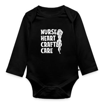 Infirmier - Body Bébé bio manches longues - noir - Devant