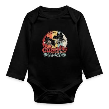 Koriander Cilantro Because Tacos Deserve The Best - Organic Longsleeve Baby Bodysuit - black - Front