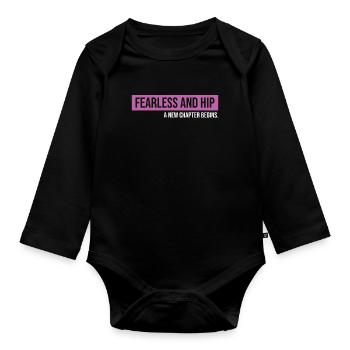 Hip Replacement Surgery Arthroplasty - Organic Longsleeve Baby Bodysuit - black - Front