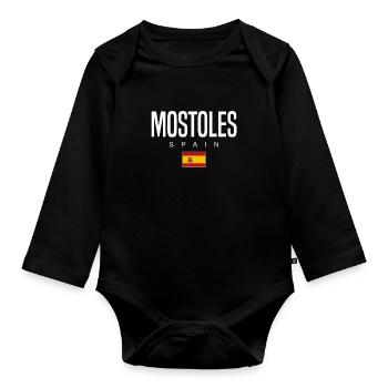 Mostoles Espagne - Body Bébé bio manches longues - noir - Devant
