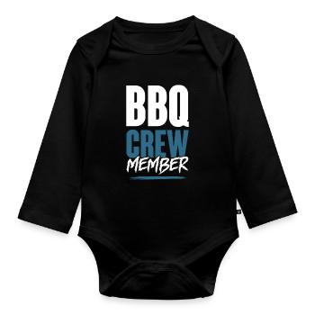 Équipe de barbecue - Body Bébé bio manches longues - noir - Devant
