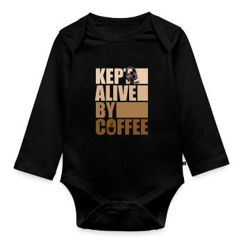 Emergency Call Control Center Operations Center - Organic Longsleeve Baby Bodysuit - black - Front