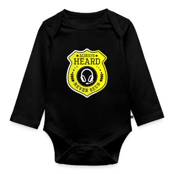 Emergency Call Control Center Operations Center - Organic Longsleeve Baby Bodysuit - black - Front