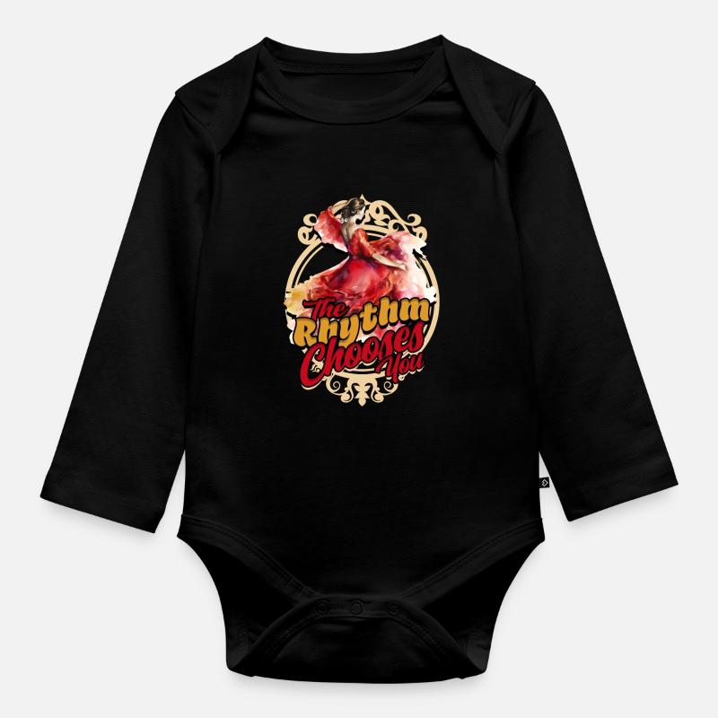 Flamenco Le rythme vous choisit - Body Bébé bio manches longues - noir