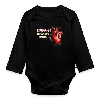 Kintsugi The Golden Rebirth Kintsukuroi - Organic Longsleeve Baby Bodysuit - black - Front