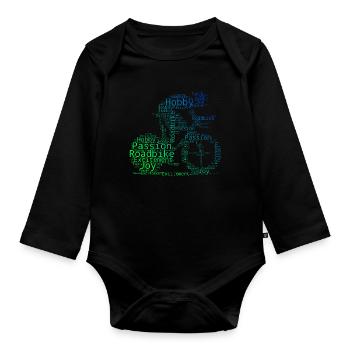 Vélo de route Vélo de route Vélo de route Hommes Vélo de route - Body Bébé bio manches longues - noir - Devant