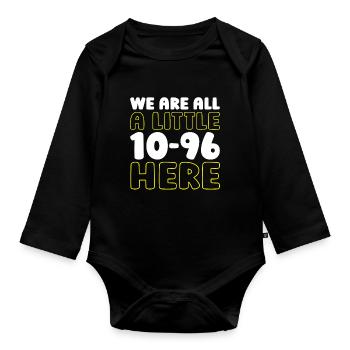 Emergency Call Control Center Operations Center - Organic Longsleeve Baby Bodysuit - black - Front
