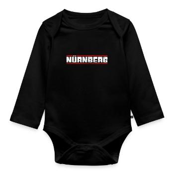 Nuremberg - Organic Longsleeve Baby Bodysuit - black - Front