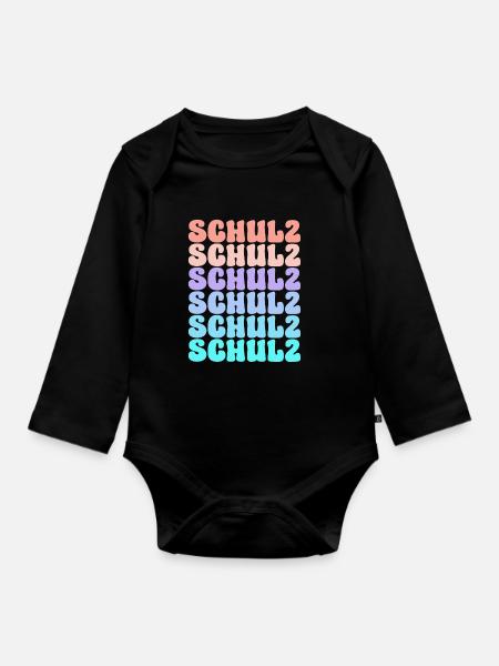 Mitglied der Schulz-Familiengruppe - Baby Bio-Langarm-Body - Schwarz